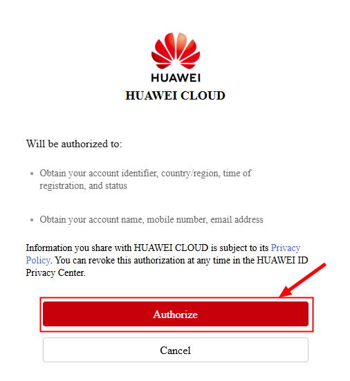 Authorize and Log-in